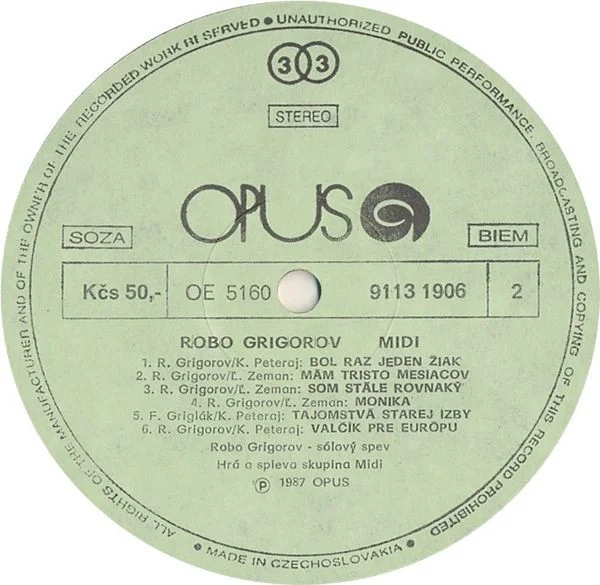 Robo Grigorov, Midi – Robo Grigorov