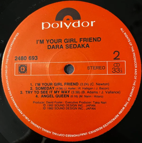 Dara Sedaka – I’m Your Girl Friend