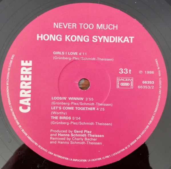 Hongkong Syndikat – Never Too Much