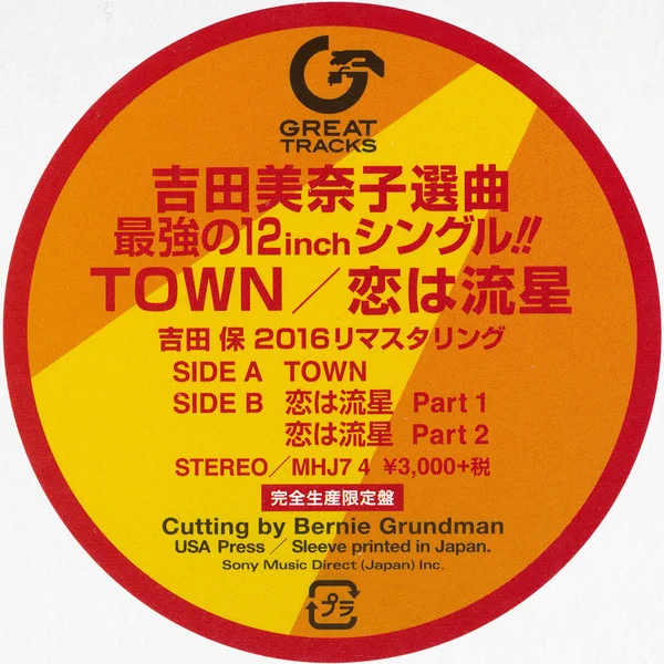 Minako Yoshida – Town / 恋は流星