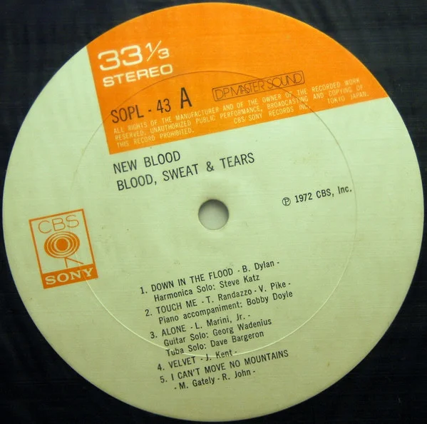 Blood, Sweat And Tears – New Blood