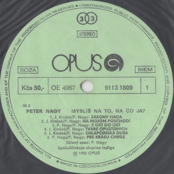 Peter Nagy – Myslíš Na To, Na Čo Ja?