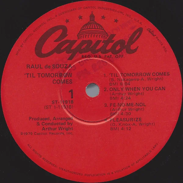 Raul De Souza – Til Tomorrow Comes