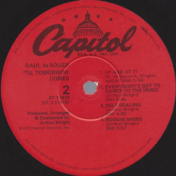 Raul De Souza – Til Tomorrow Comes