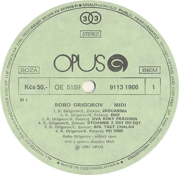 Robo Grigorov, Midi – Robo Grigorov