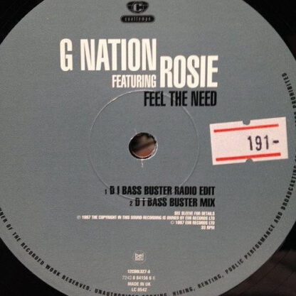 G Nation Featuring Rosie Ania - Feel The Need - Image 2