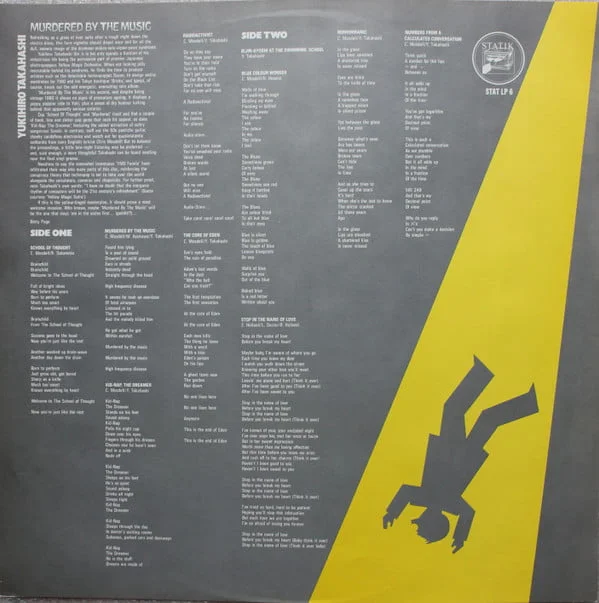 Yukihiro Takahashi – Murdered By The Music