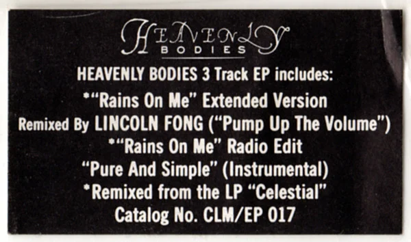 Heavenly Bodies – Rains On Me