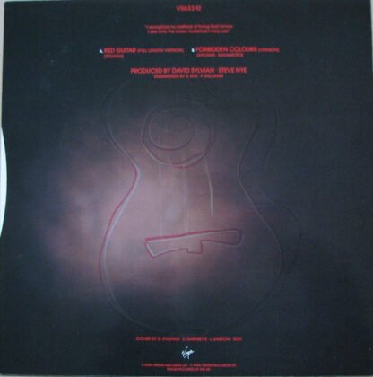 David Sylvian - Red Guitar - Image 2