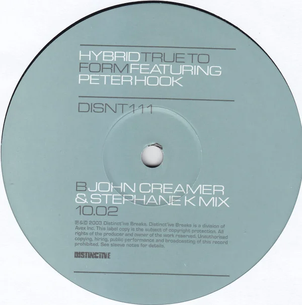 Hybrid Featuring Peter Hook – True To Form