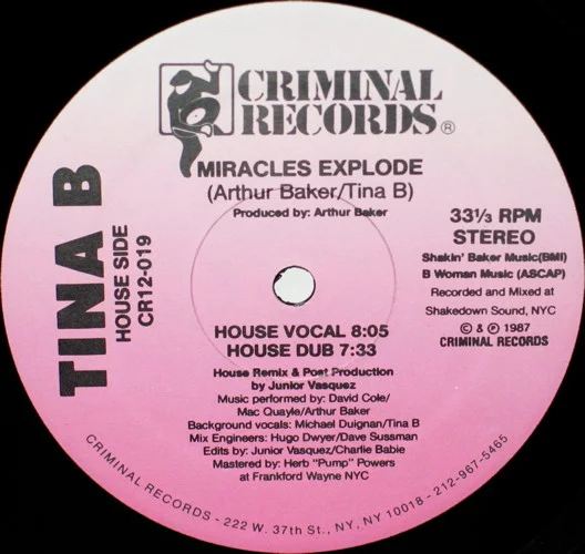 Tina B – Miracles Explode
