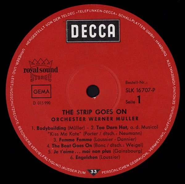 Werner Müller Und Sein Orchester – The Strip Goes On
