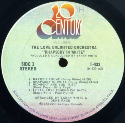 Love Unlimited Orchestra Arranged & Conducted By Barry White - Rhapsody In White - Image 3