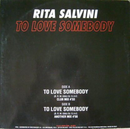 Rita Salvini - To Love Somebody - Image 2