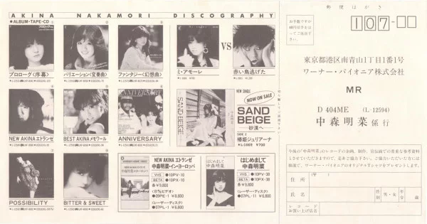 Akina Nakamori – D404ME