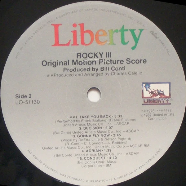 Bill Conti – Rocky III – Original Motion Picture Score