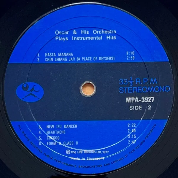 Oscar & His Orchestra – Oscar & His Orchestra Plays Instrumental Hits
