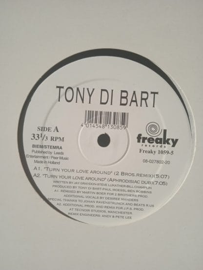 Tony Di Bart - Turn Your Love Around - Image 3