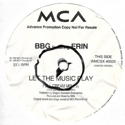 BBG Featuring Erin Lordan - Let The Music Play - Image 5