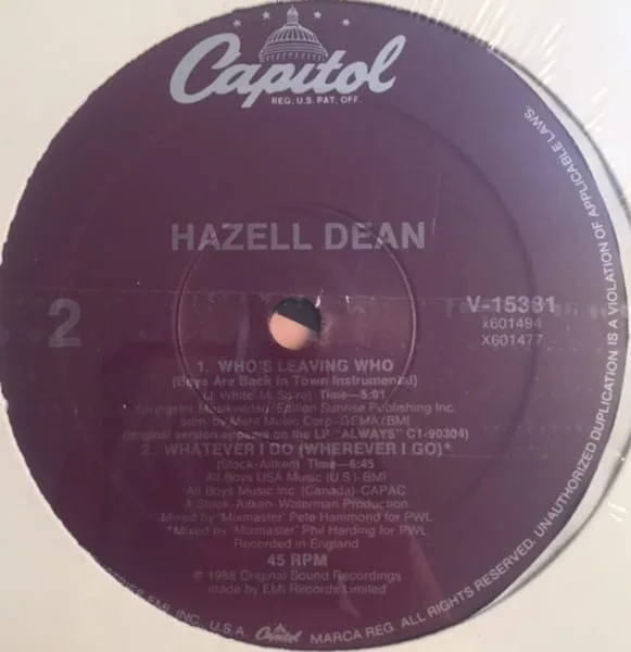 Hazell Dean – Who’s Leaving Who