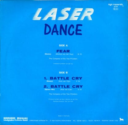 Laserdance - Fear (Remix) / Battle Cry - Image 2