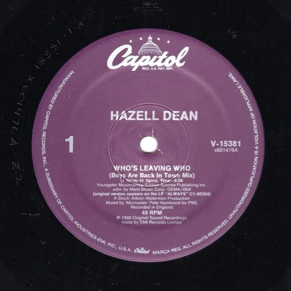 Hazell Dean – Who’s Leaving Who