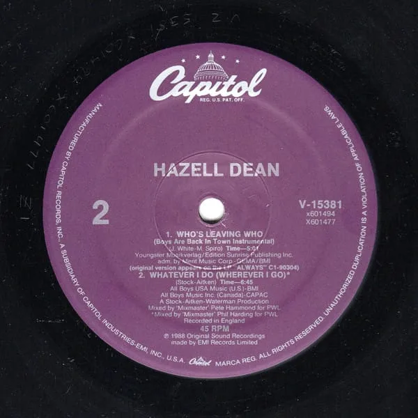 Hazell Dean – Who’s Leaving Who