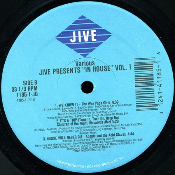 Various – Jive Presents “In House” Volume 1 (Full Length Extended Remixes)