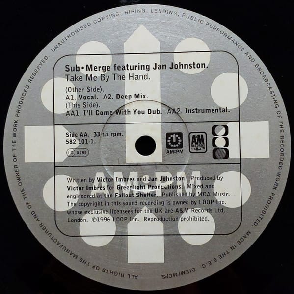 Sub•Merge Featuring Jan Johnston – Take Me By The Hand (Original Mixes)