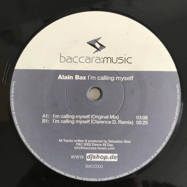 Alain Bax – I’m Calling Myself