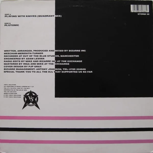 Bizarre Inc – Playing With Knives / Plutonic