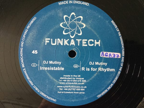 DJ Mutiny - Irresistable / R Is For Rhythm