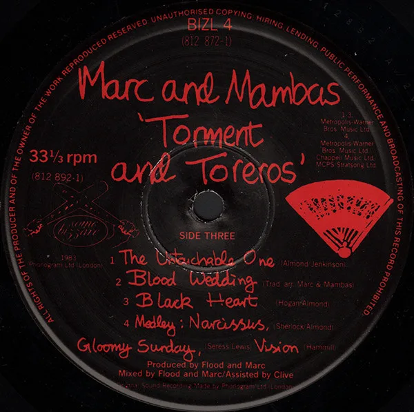 Marc And The Mambas - Torment And Toreros - Image 7