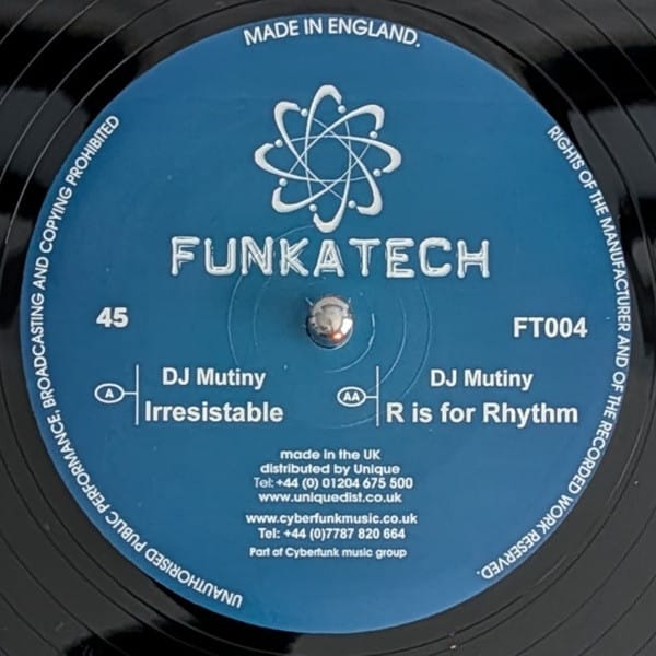 DJ Mutiny - Irresistable / R Is For Rhythm - Image 3