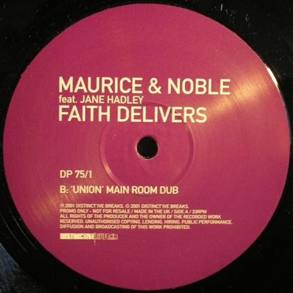 Maurice & Noble Feat. Jane Hadley - Faith Delivers - Image 2